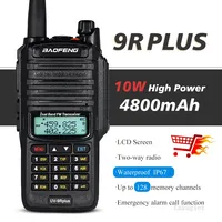 Waterproof Walkie Talkie IP68 Baofeng UV-9R Plus 10km High Power 10W Dual Band Two Way Radio UHF VHF Portable Ham Radio UV9RPLUS