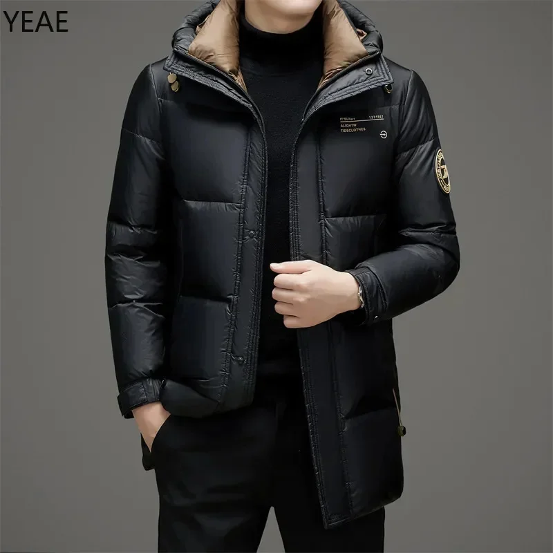 COZOK Ultralight Down Jacket Men Designer Clothes Hooded s Duck Padding 's Padded 2025 Winter Man Coats