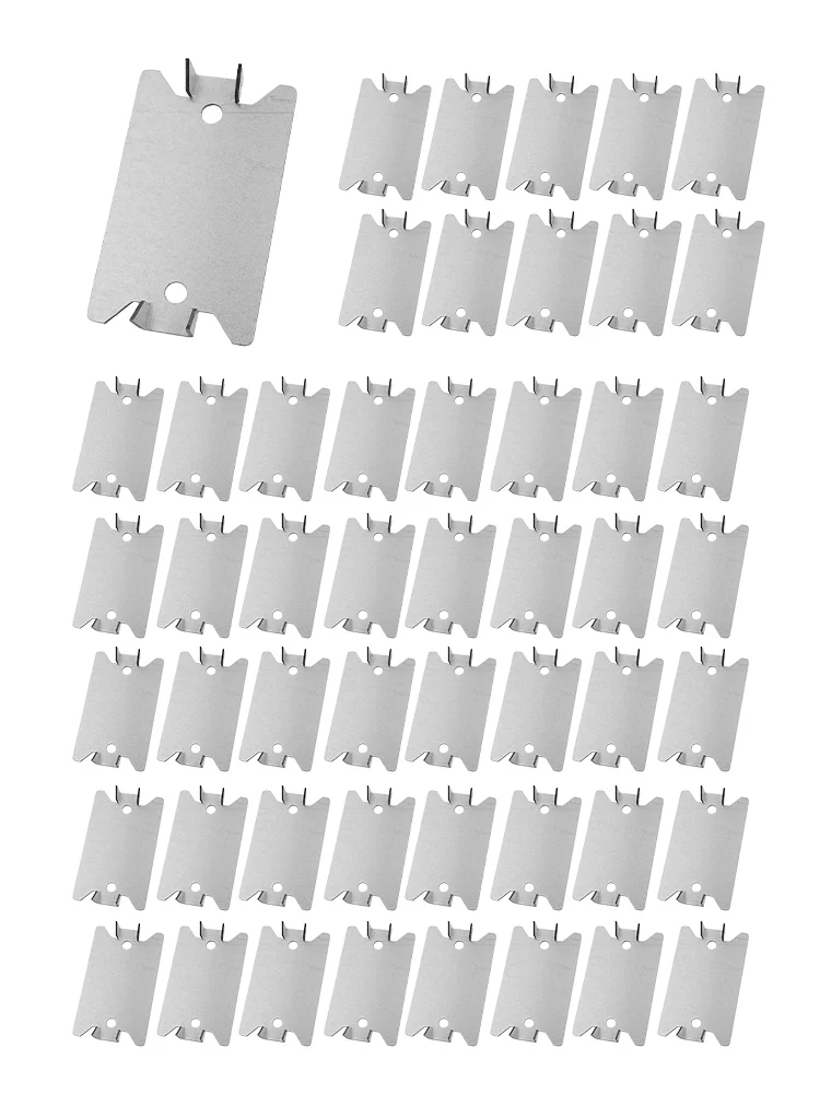Galvanized Steel Nail Plates 50pcs Set for Protecting Plumbing and Wiring Essential for Safe Construction Projects