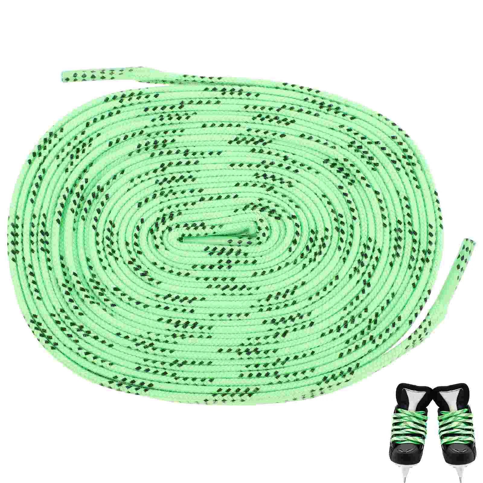 Flat Hockey Shoelaces Pucks Skates Roller 244x08cm Polyester Athletic Anti-freezing