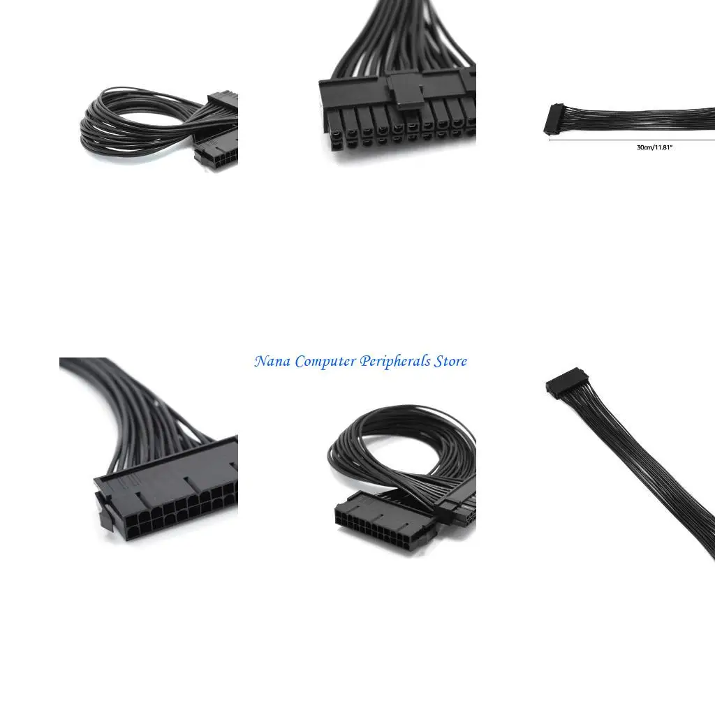 

F68C Удлиненный кабель питания для питания для питания для материнской платы ATX, полная медная 24pin Line 24 PIN до