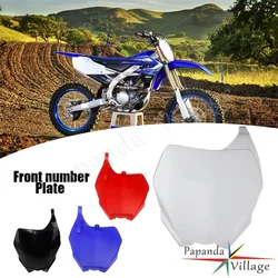 For YAMAHA YZ125 YZ250 YZ250F YZ450F WR250F WR450F 2006-2014 Motocross Supermoto Enduro Plastic Front Number Plate Fairing Mask