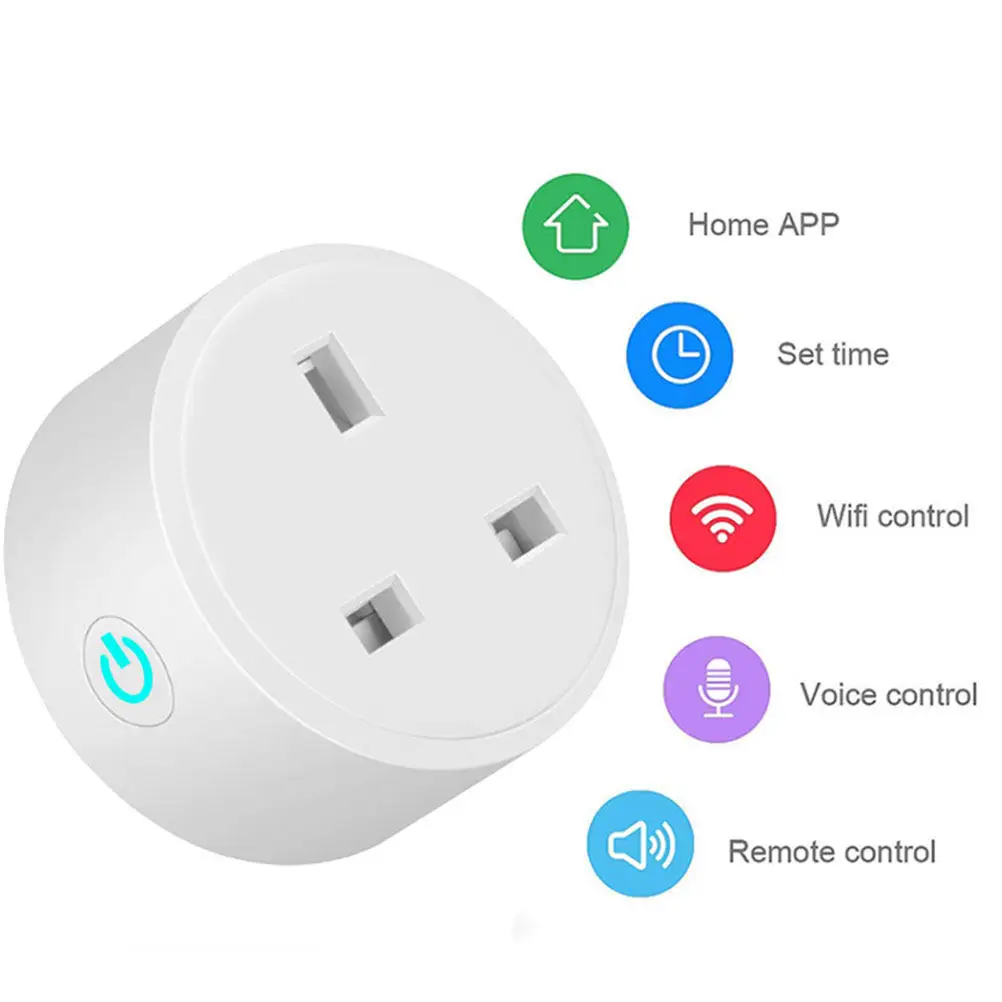

WiFi Outlet Remote Control Mobile App Socket Support Ios Memory Function Flame Retardant
