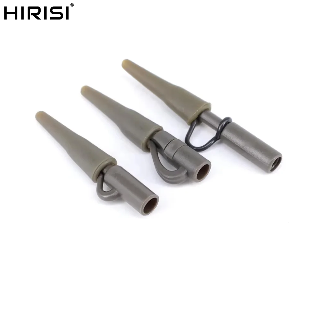 

Hirisi 50 Sets Heavy Duty Safety Lead Clips with Tail Rubber for Carp Rigs Durable Fishing Accessories Novelties