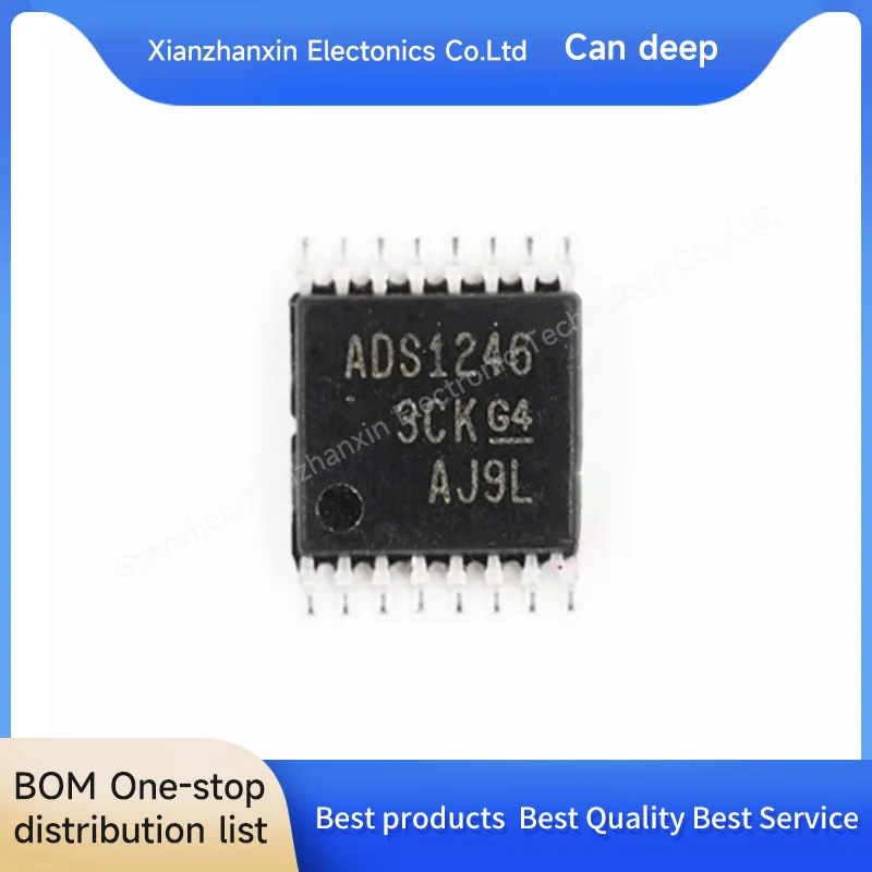 ADS1246 ADS1246IPWR, TSSOP-16 Adc Chip, Em estoque, 1Pc Lot