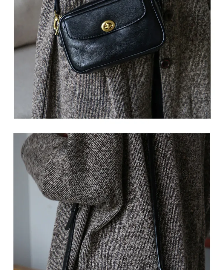 Modische Joker Vintage-Umhängetasche aus Rindsleder für Damen, Outdoor, Alltag, Reisen, Luxus, echtes Leder, kleine Crossbody-Tasche – Detail 15