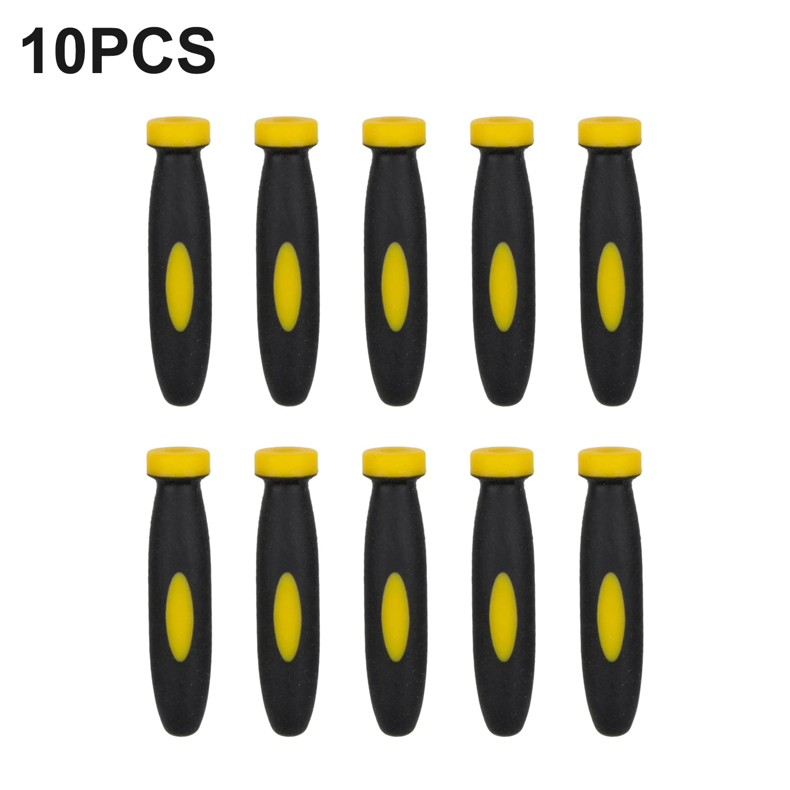 10Pcs Rubber Files Handles 3mm Hole Diameter Files Handles Woodworking File Handles For Small Files 50mm