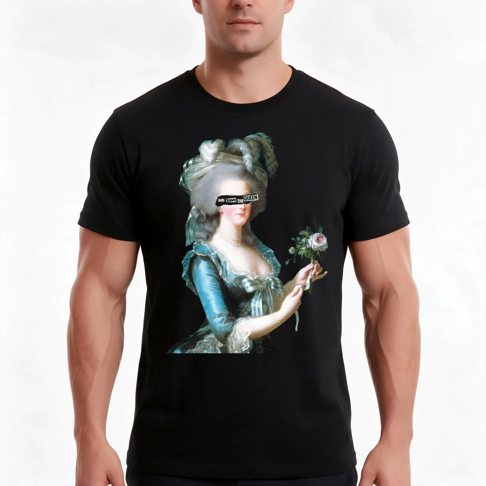 Madame Déficit T-Shirt, Summer Casual Cotton Tee, Oversized Streetwear Tops, Vintage Graphic Print, Loose Fit Short Sleeve
