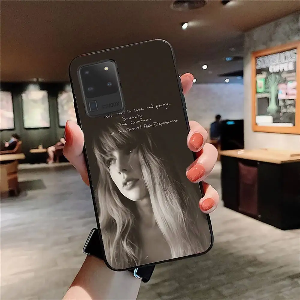 حافظة هاتف T-TaylorS TTPD S-SwiftS لهاتف سامسونج S 24 Fe 25 Ultra Plus 20 Lite 21 30 22 23 24 22 Ultra 5G Fundas