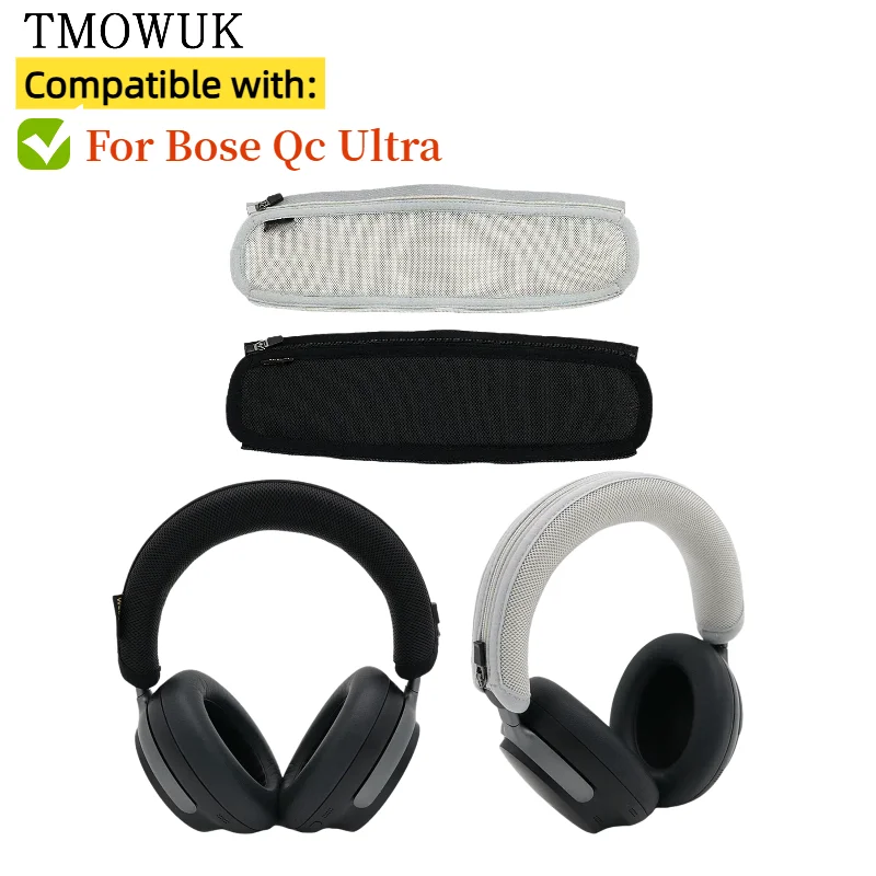 

Head band For Bose Qc Ultra Headphone Protector Zipper Headband headphone knit Accessories