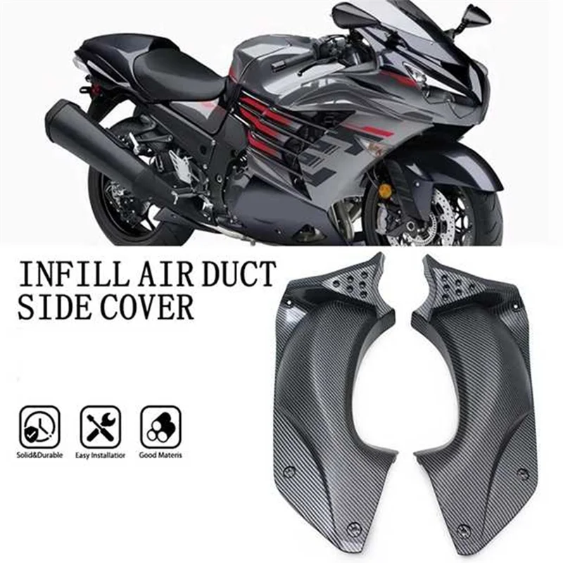 أوصى بشدة دراجة نارية الجسم Fairings أنابيب الهواء الجانب غطاء صندوق الهواء Fairings لكاواساكي ZX 14R ZX-14R 2006-2011