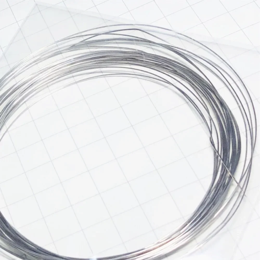 99.99% Palladium Wire Pure Diameter 0.3 0.5 0.8 1.0mm Pd Cable String 0-0.02mm Tolerance Expensive Metal