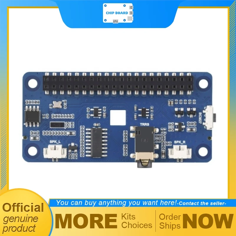 waveshare-da7212-i2sオーディオhat-type-b、ステレオコーデックボード、raspberry-pi用eepromスピーカーヘッダー