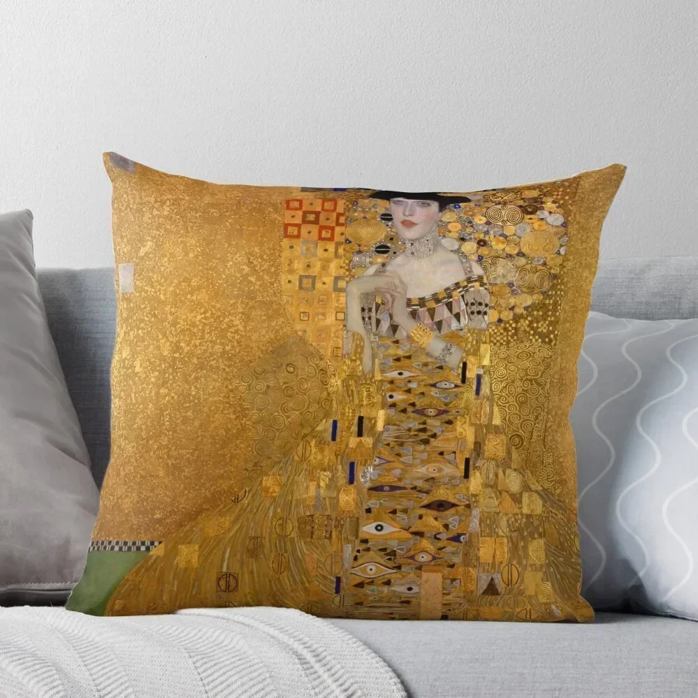 

Gustav Klimt : Lady in Gold, oil paintings Throw Pillow Pillows Aesthetic pillow pillowcase pillow