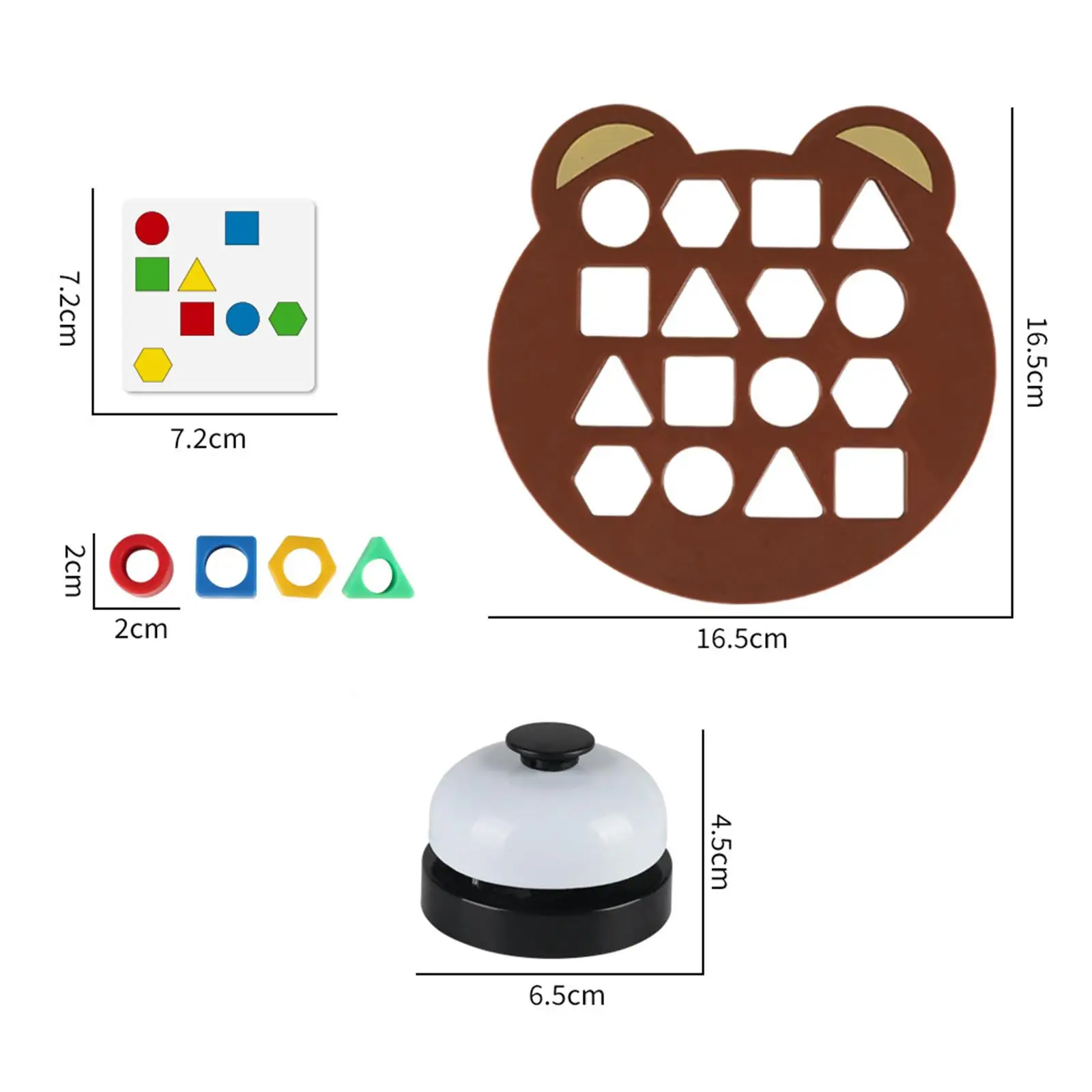 Jogo de tabuleiro de aprendizagem de cores Forma de placa de correspondência rápida Brinquedo educacional sensorial de cores