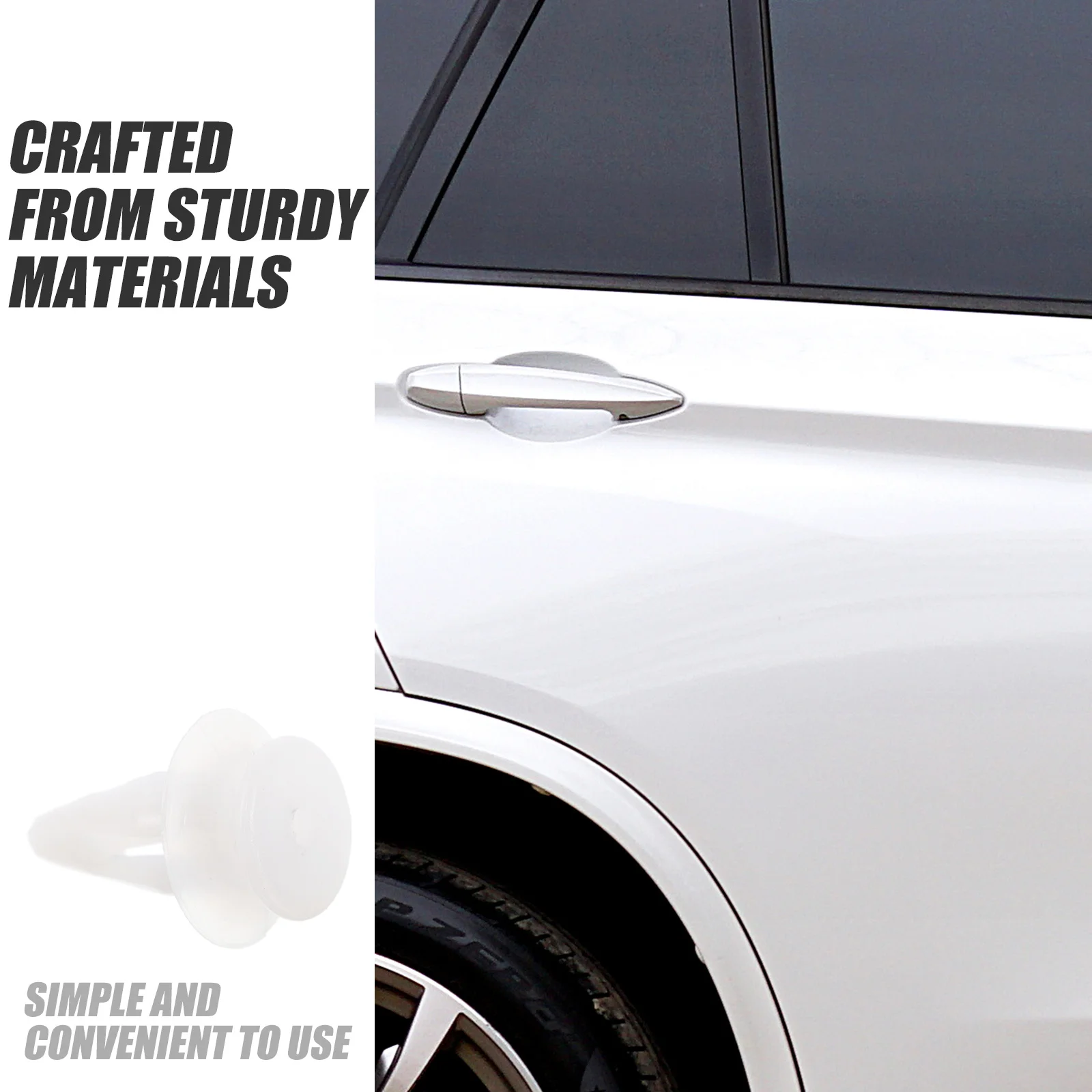 50 قطعة مقاطع التجنيب الوفير سيارة المسامير البلاستيكية السحابات دفع دبوس عدة لوحة الباب مقاطع الكسوة مجموعة مشابك سلك السيارات #4