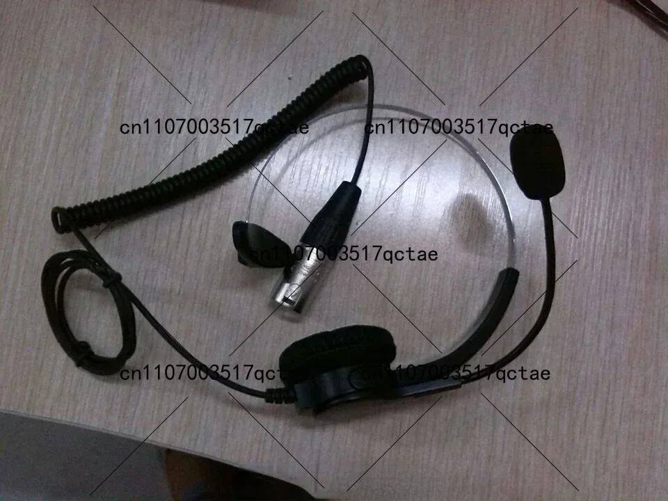 

Headband Intercom Headset with Microphone XLR 4 Pin 5 Pin Connector Communication Headset for Audio System