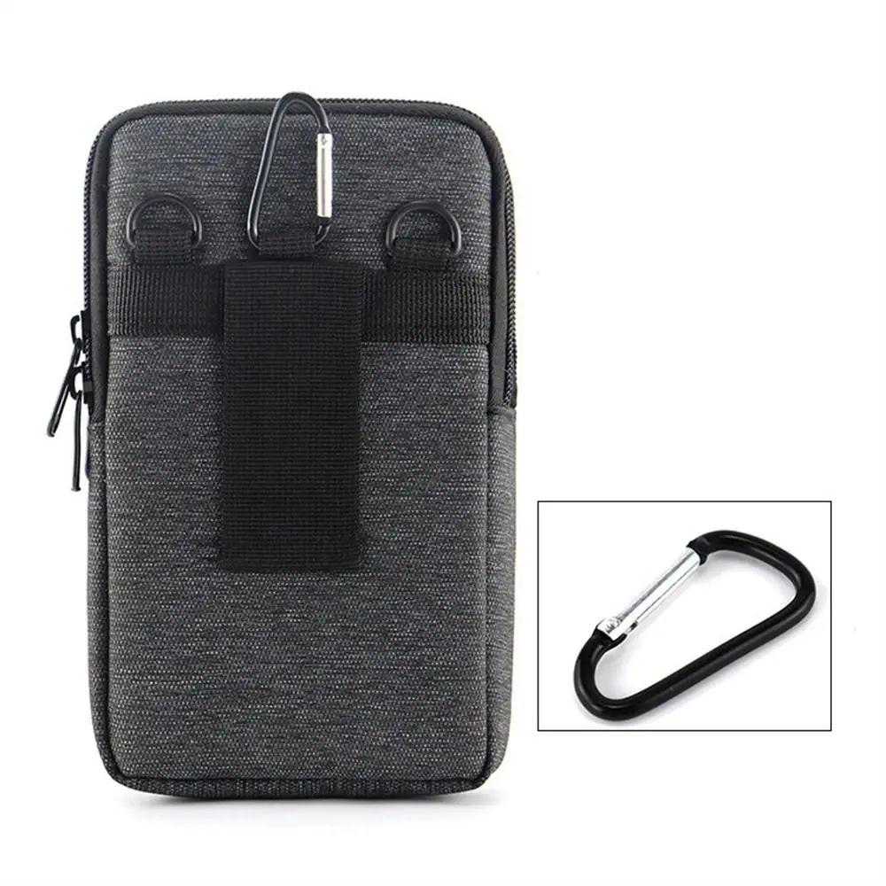 Bolsa de telefone masculina à prova d'água com cinto, bolsa de cintura de telefone de camada dupla, leve, armazenamento de telefone ao ar livre