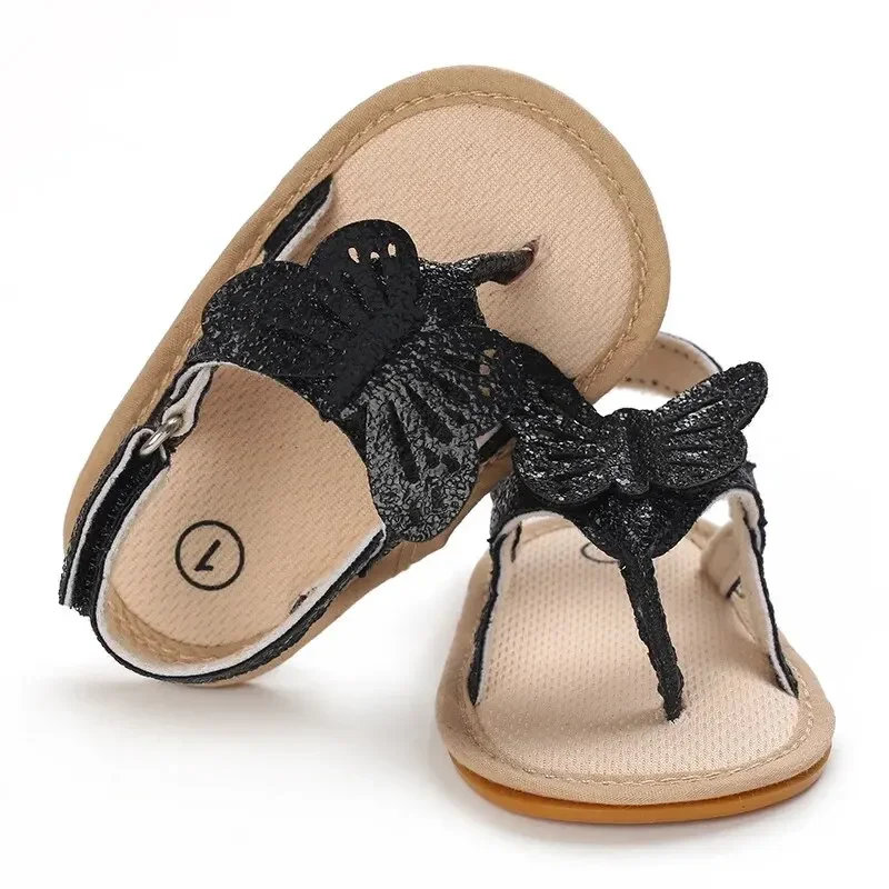 Summer Baby Shoes Newborn Cute Bowknot Girls Garden Sandals Anti-slip Soft Cotton Sole Flat Bottomed Shoes