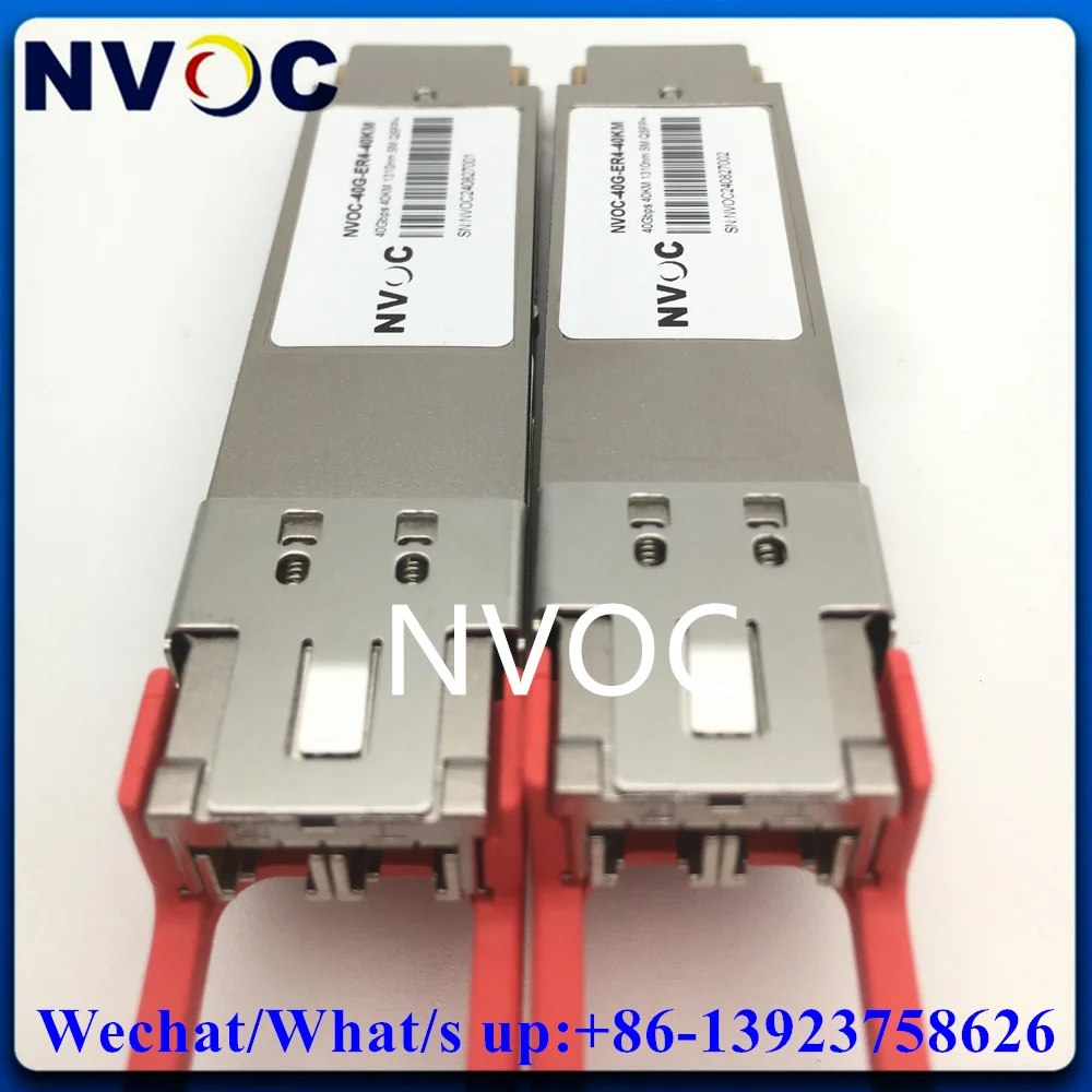 4 Stück 40 Gbit/s QSFP 40 km ER4 Duplex LC SMF 1270–1330 nm Glasfasermodul QSFP-40G-ER4 kompatibel 40GBASE-ER4 40 km LC DOM Transceiver
