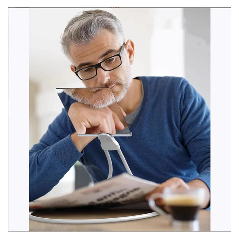 Precisionn Magnifying Glass Adjustable Neck Wear Magnifier Square Detachable Handheld Book Page Reading Magnifier For Seniors