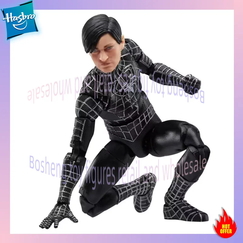 

riginal Hasbro Legends Series Spider-Man 6 inch Spider-Man 3 Spiderman Peter Parker Symbiote Heads In Stock Figures Model Toys