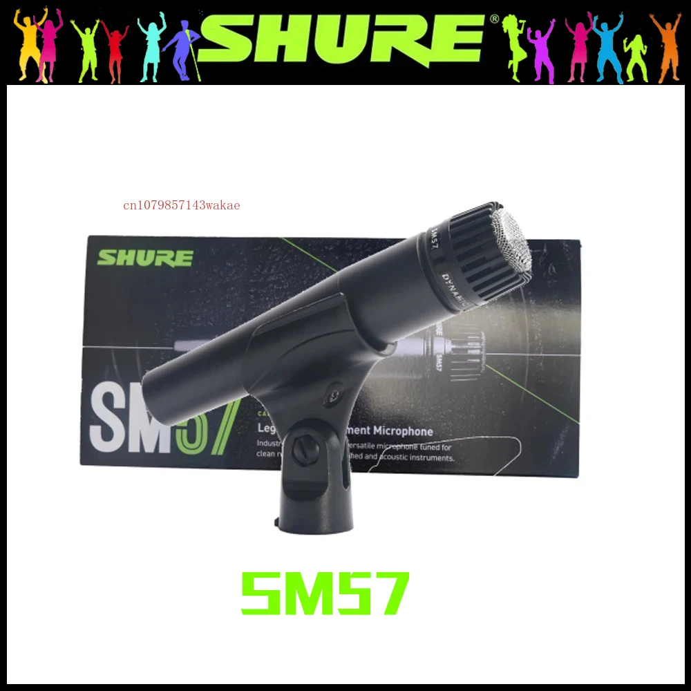 SHURE SM57 Legendary Dynamic Microphone Professional Wired Handheld Cardioid Karaoke Mic Stage Studio Recording