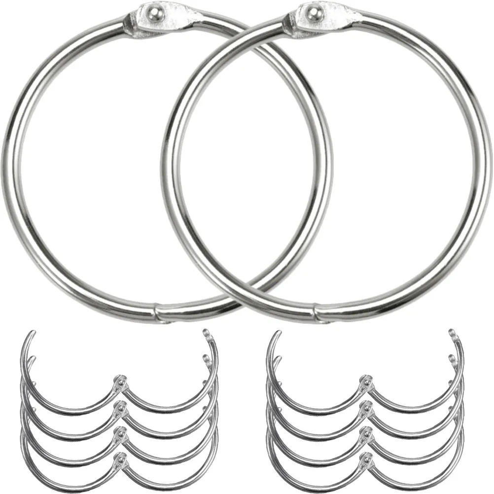 10Pcs Heavy Duty Metal Binder Rings 2 Inch for Office School Home Use Wear Resistant Reusable Book Rings Daily Planner Paper
