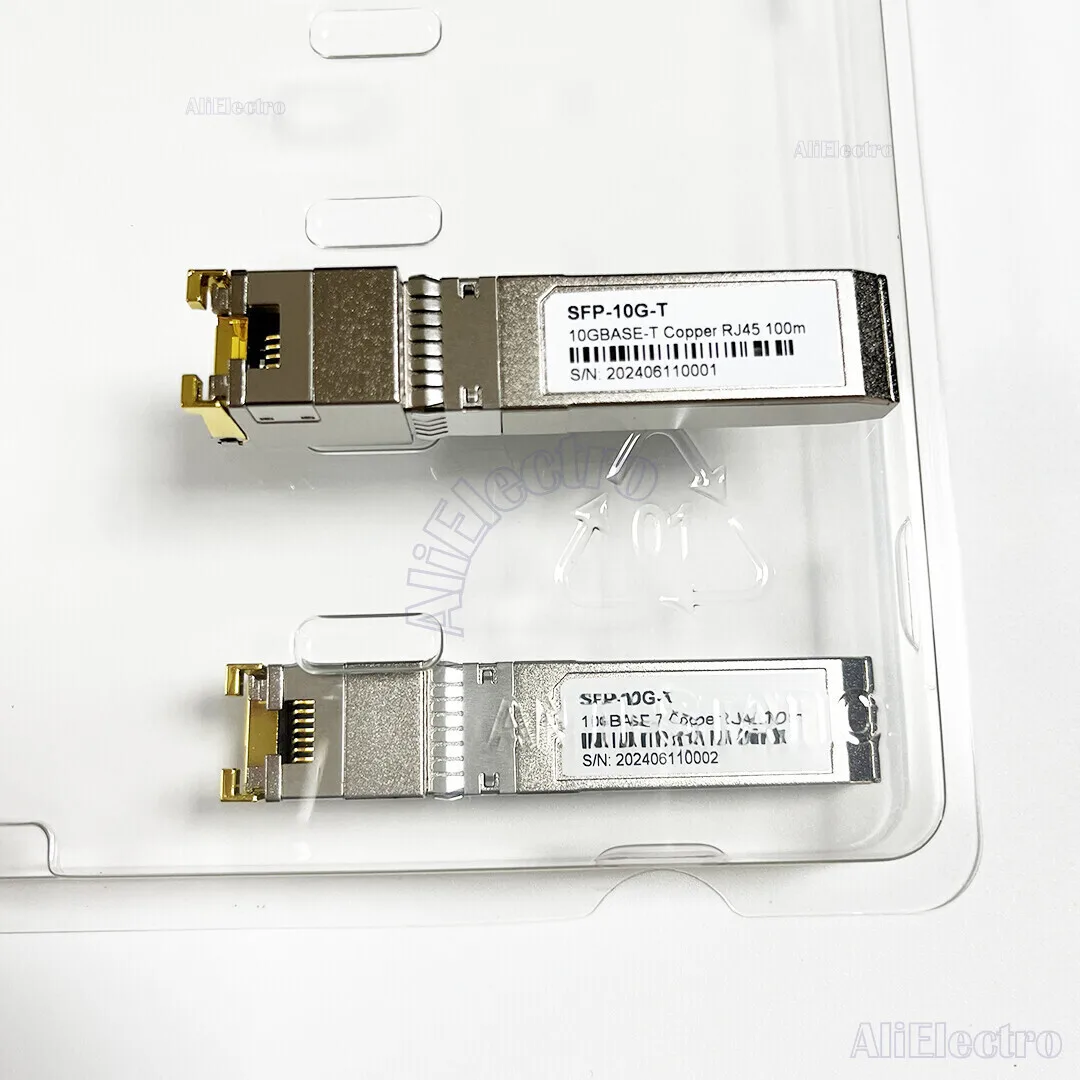 SFP+ 10G Światłowód 2,5G Miedziane moduły SFP Optyczny przełącznik do RJ45 Ethernet Port Gigabitowy moduł nadawczo-odbiorczy Dotyczy Cisco