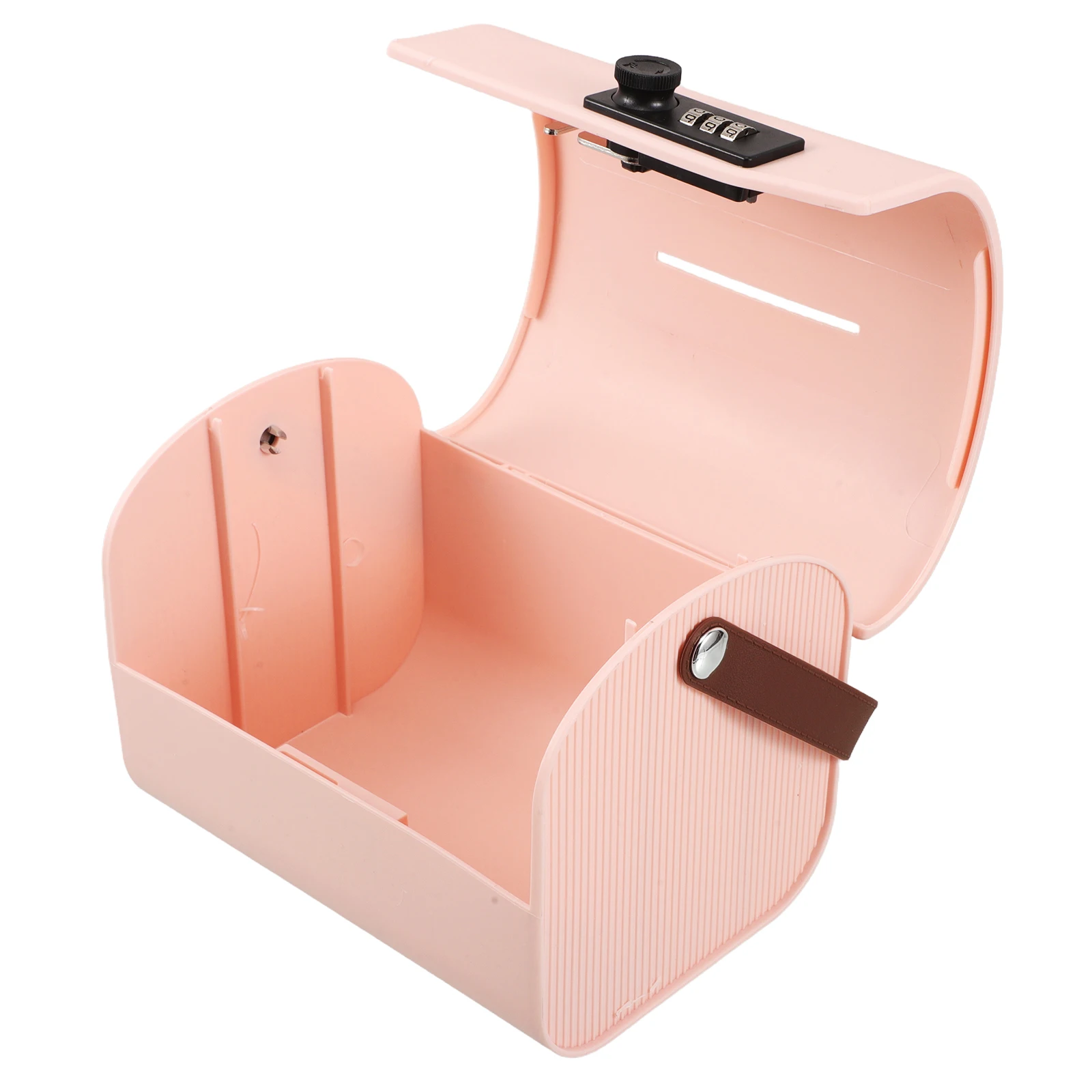 Boîte de rangement avec mot de passe, banque de pièces de monnaie rose de grande capacité pour enfants et adultes, coffre-fort incassable avec serrure à combinaison