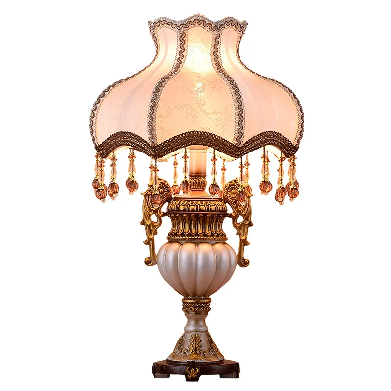 

European desk lamp Bedroom bedside lamp Warm dimmable, bedside lamp