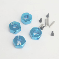 1set 4PCS Upgrade Part 12mm Aluminum Alloy Wheel Hex for 1/10 HSP Nitro 94107Pro Off-road Buggy 94102 On-road Car