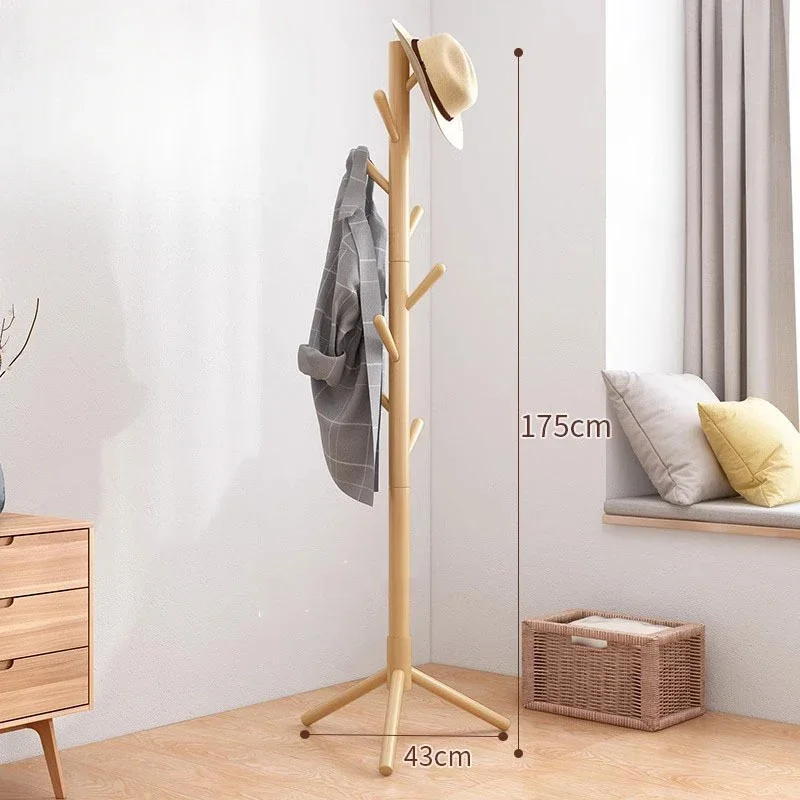 Japanese Wooden Coat Racks Nordic Shelf Organizer Storage Coat Racks Entrance Hall Retro Home Furniture Gantungan Baju LLRC