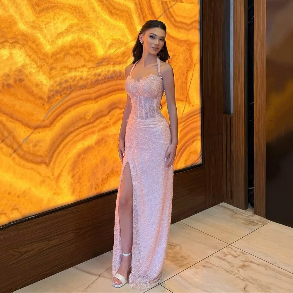 

Msikoods LuxuryPink Prom Dress 2026 Off Shoulder Pleated A Line Formal Occasion Dress Women Evening Party Gown Customized