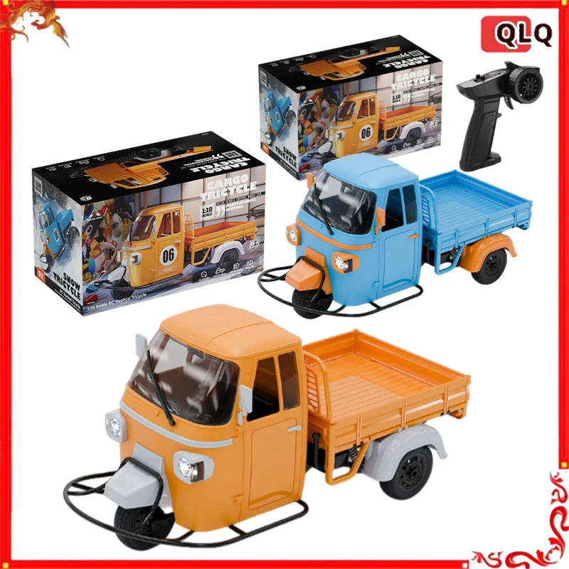 

Трехколесный мотоцикл с дистанционным управлением, масштаб 1/10, высокоскоростной радиоуправляемый автомобиль со звуковыми световыми эффектами и функцией дрейфа, Новое поступление