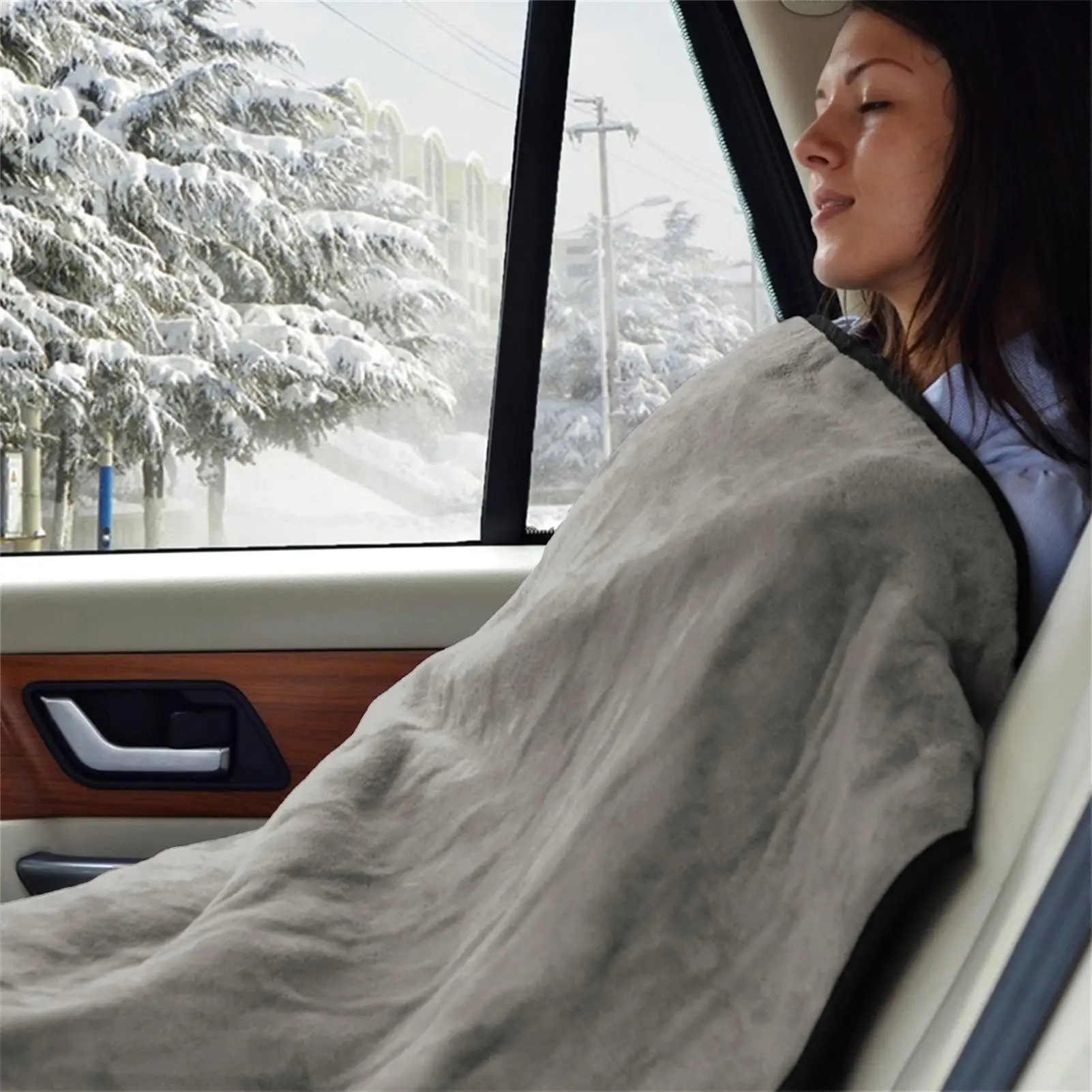 Constant Temperature Heating Blanket 12V Heated Safety Timer Car Heating Pad Winter Warm Electric Blanket for RV Caravan Camper
