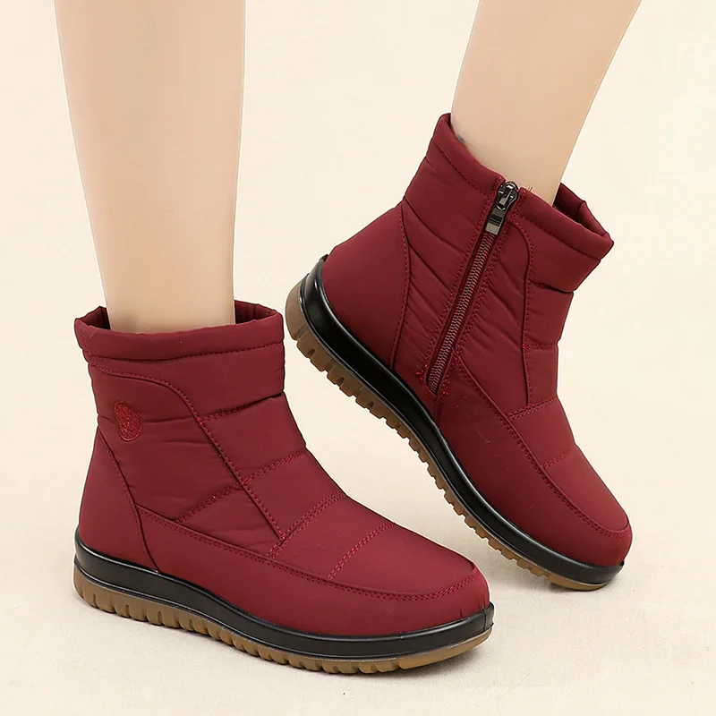 

Winter Women Boots Mid-calf Down Boots High Bota Waterproof Ladies Snow Winter Shoes Woman Plush Insole Botas Mujer Invierno