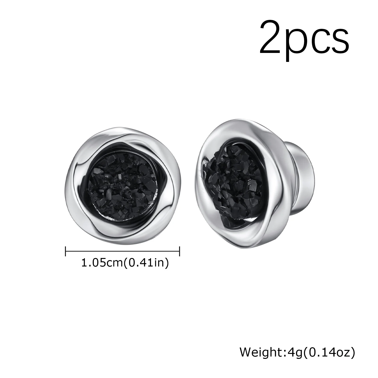 Punk Runde Zirkon Magnetische Ohrstecker Clips Nicht Piercing Edelstahl Kleine Ohrringe für Frauen Männer Modeschmuck ﻿