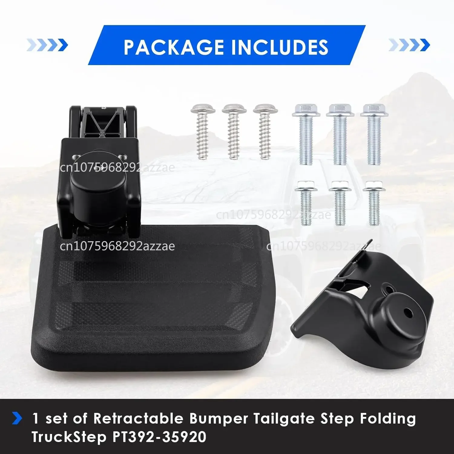 Adaptable retractable tailgate car pedal rear box aluminum pedal 2024