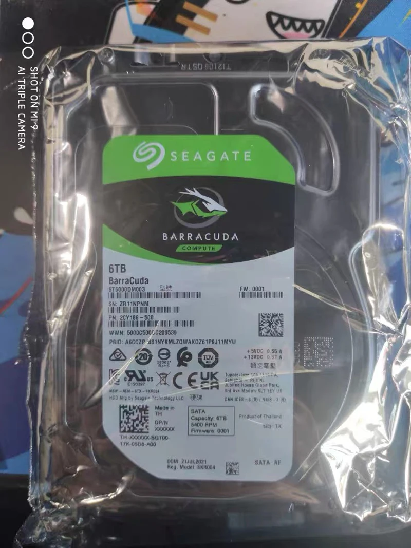

Для Seagate ST6000DM003 7200 об/мин, 6 ТБ, механический жесткий диск для компьютера, вертикальный, 6 ТБ, для систем мониторинга