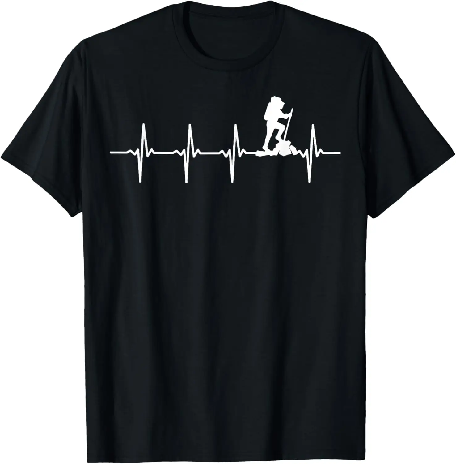 Hiking heartbeat t-shirt for hikers T-Shirt