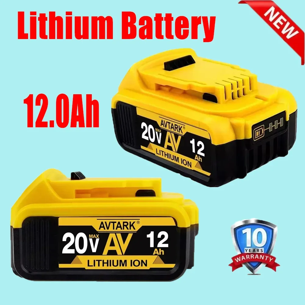 

Original DCB200 20V 12000mAh Lithium Replacement Battery For Dewalt 18V DCB184 DCB200 DCB182 DCB180 DCB181 DCB182 DCB201 DCB206