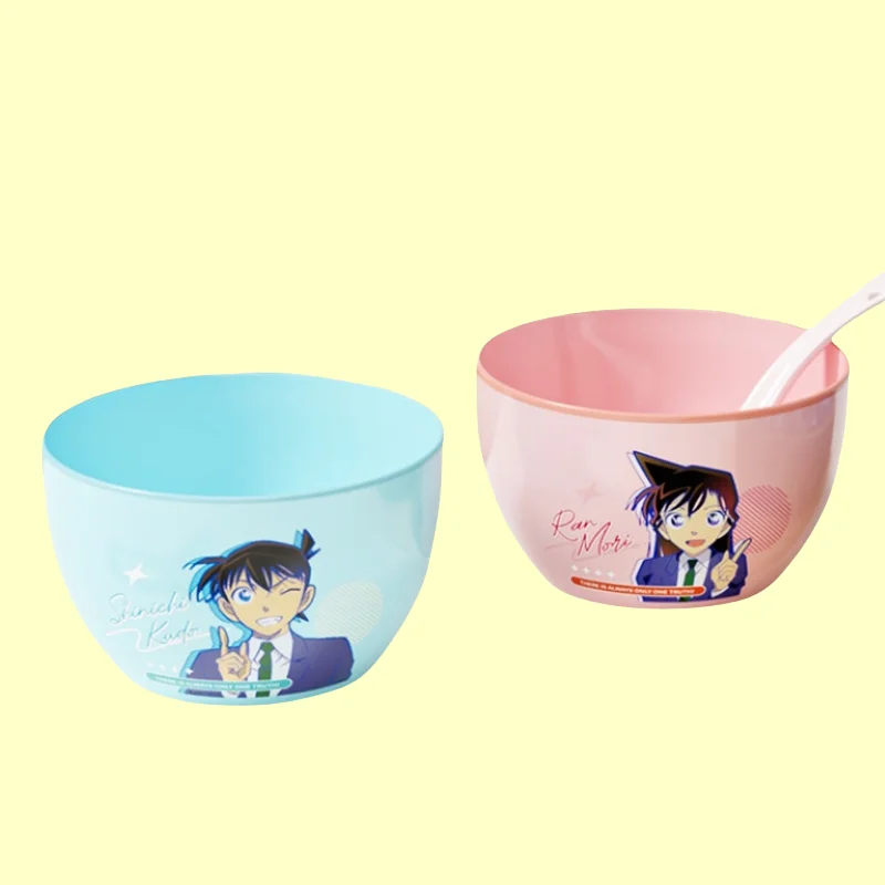 جديد كونان إيدوغاوا كودو شينيتشي راشيل مور عالية الجودة الإبداعية المنزلية وعاء من السيراميك الكرتون عنبر وعاء المعكرونة الفورية