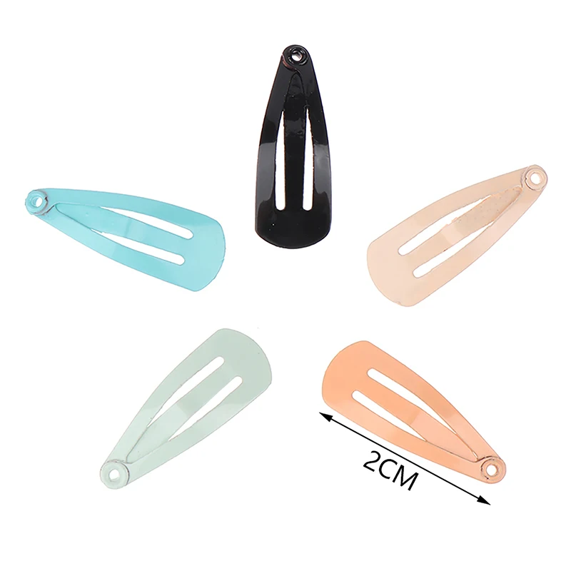 5PCS Cartoon Cute 2CM Color Baking Paint Mini BB Hair Pins Doll Accessories  1/6 1/12 OB11 Wig Clips DIY Decoration