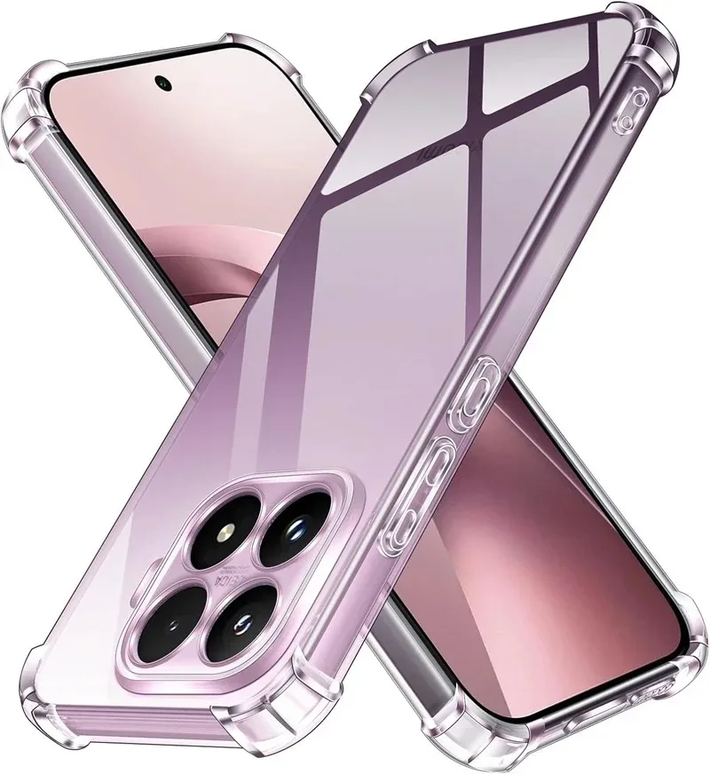 Transparente Schutzhülle für Xiaomi 14T 15T 17T Pro Durchsichtige Weiche TPU Silikon Dünne Stoßfeste Kristallklare Handyhülle