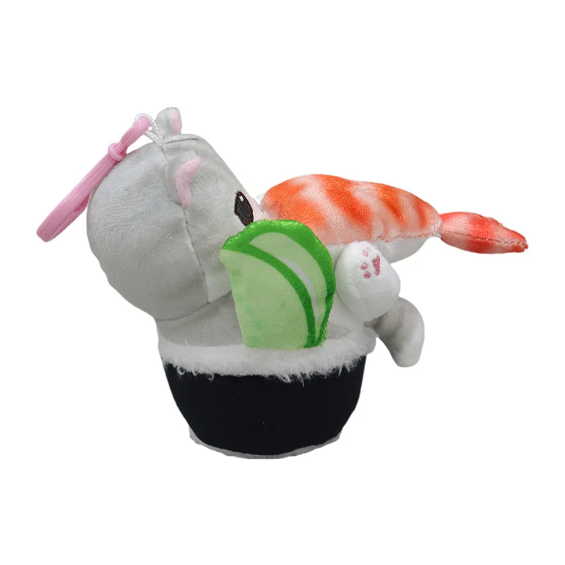 12cm gato Fushandi Shark Cat una semana serie de estado muñeco de peluche colgante llavero bolsa mochila decoraciones