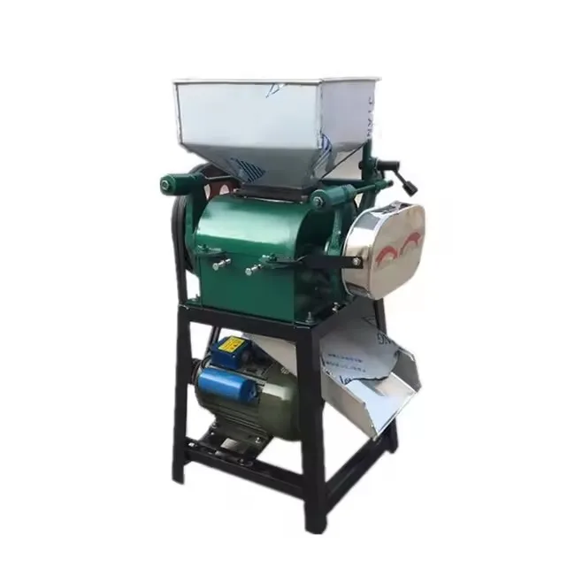 

Hot Sale Multi-functional Double-roller Breakfast Cereal Corn Flakes Processor Machine Grain Crusher Machine