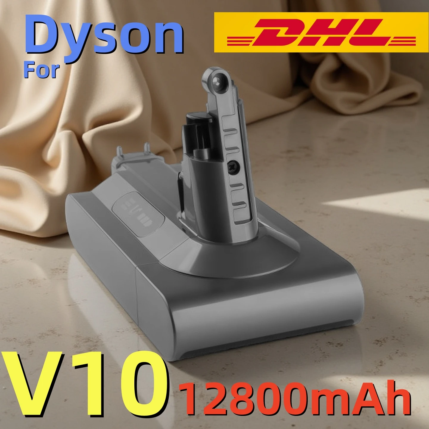 Новинка для Dyson V10, 12800 мАч, 25,2 В, аккумулятор для Dyson SV12, литий-ионный пылесос Absolute Animal, аккумуляторная батарея SV12