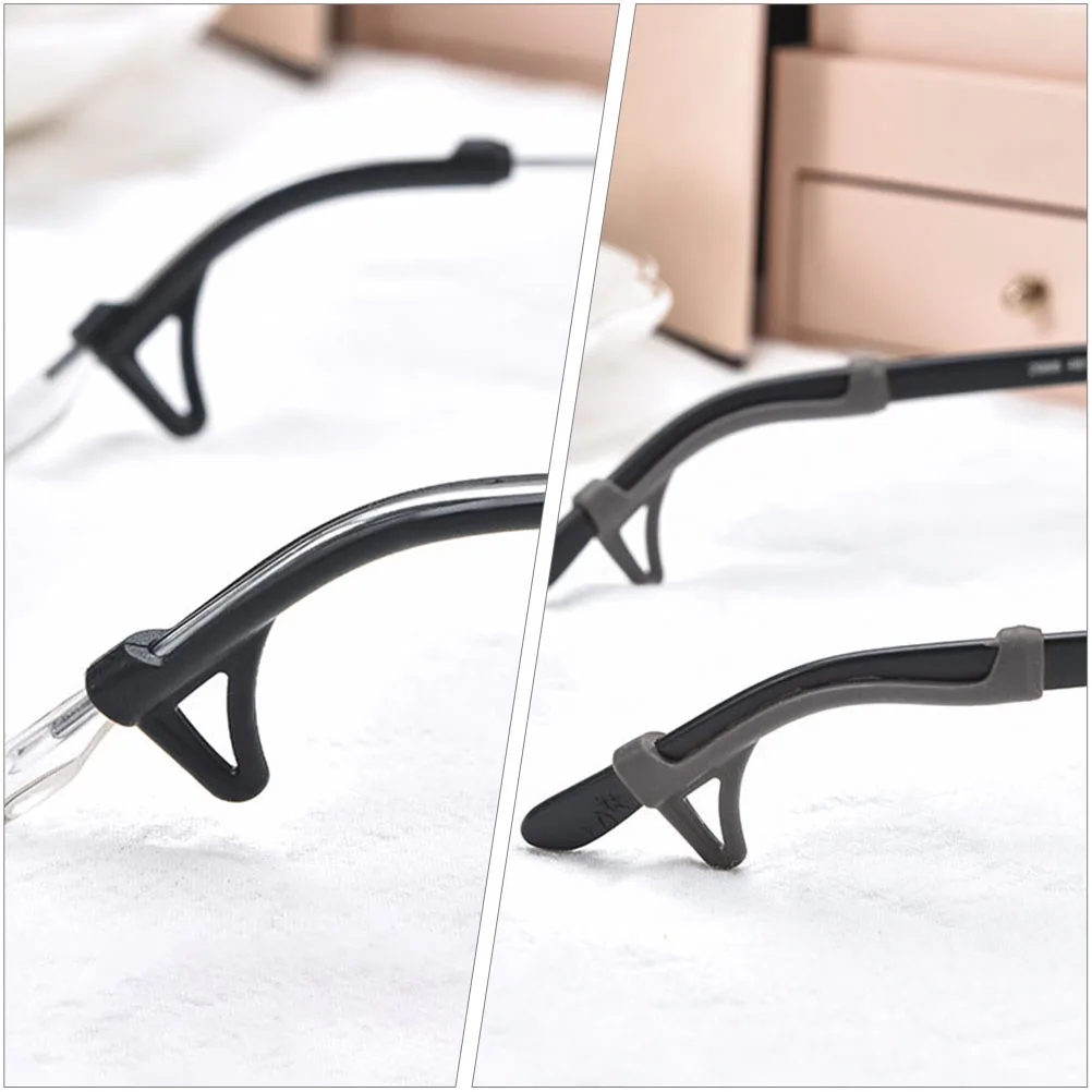 

Silicone Temples Eyeglasses Ear Pads Cushions Anti Skid Sleeve Earhook Grip Lightweight Reusable For Reading Glasses