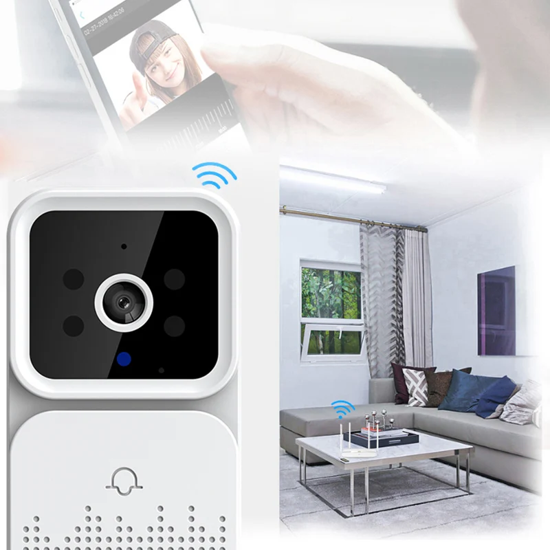 Wireless WiFi Doorbell Camera Waterproof 1080P HD Video Door Bell Smart Outdoor Wireless Doorbell With Camera Night Vision